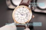 Buy Online Knockoff IWC Schaffhausen White Dial Brown Leather Strap Automatic Watch